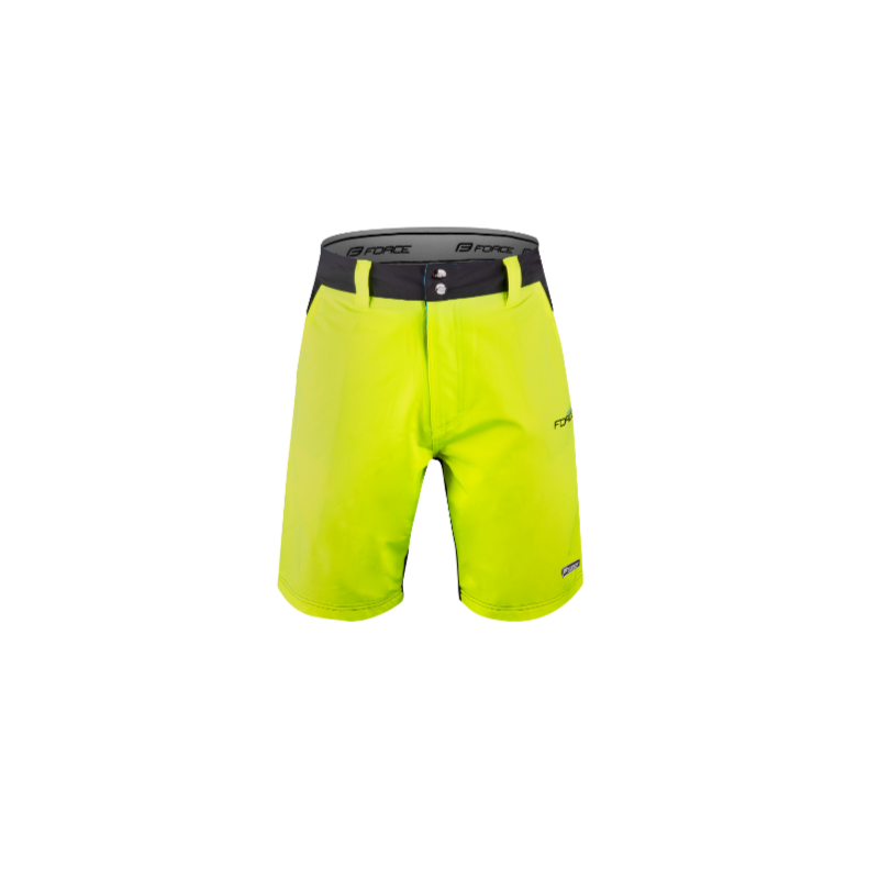 Calções FORCE BLADE MTB AMARELO Calções FORCE BLADE MTB AMARELO