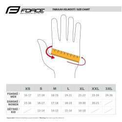 Des gants FORCE SQUARE JAUNE