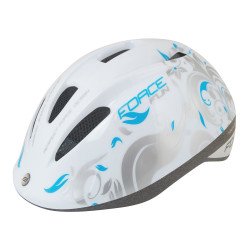 Capacete FORCE FUN STRIPES Criança BRANCO-CINZA-AZUL