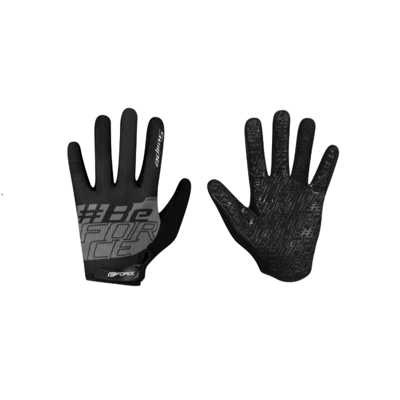 Des gants FORCE MTB SWIPE Summer NOIR-GRIS