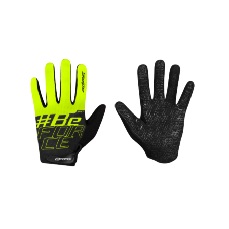 Gloves FORCE MTB SWIPE Summer BLACK-YELLOW