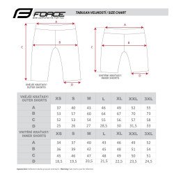 Shorts FORCE BLADE MTB BLEU CLAIR