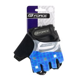 Gloves FORCE SQUARE BLUE