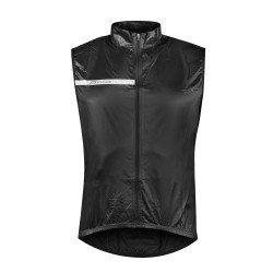 Coupe-vent imperméable FORCE WINDPRO SANS MANCHES NOIR