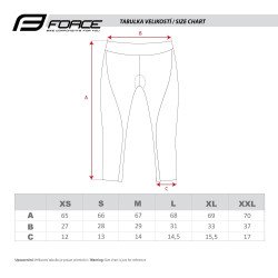 Pantalones de mujer F LADY BIKE 3/4 NEGRO