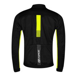 Veste FORCE FROST softshell NOIR-JAUNE