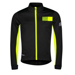 Jacket FORCE FROST softshell BLACK-YELLOW