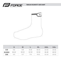 Shoes covers FORCE PU DRY MTB