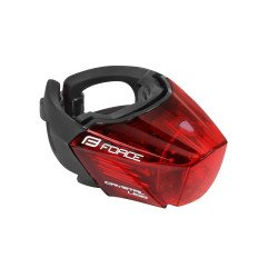 Feu arrière FORCE CRYSTAL 30LM, 3x LED, USB