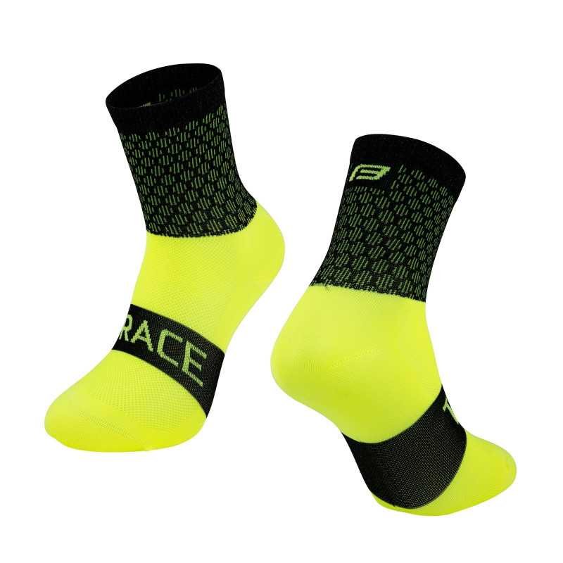 Des chaussettes FORCE TRACE NOIR-JAUNE