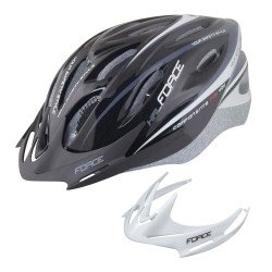 Capacete FORCE HAL PRETO-CINZA-BRANCO 902474