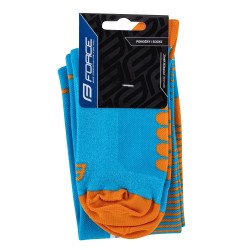 Meias de Compressão FORCE F AZUL-LARANJA