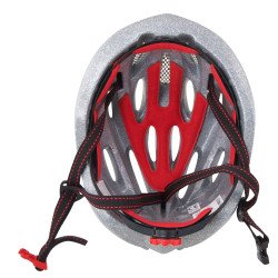 Casque FORCE HAL NOIR-ROUGE-BLANC