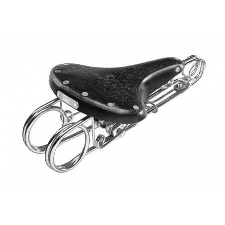 Saddle long spring black TABOR