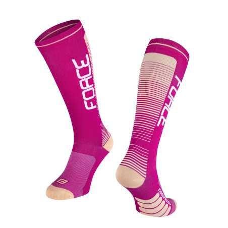 Compression Socks FORCE F COMPRESS PINK