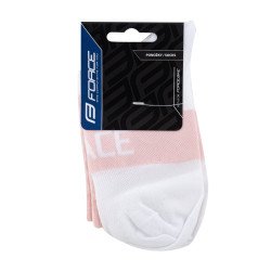 Calcetines FORCE TRACE ROSA-BLANCO