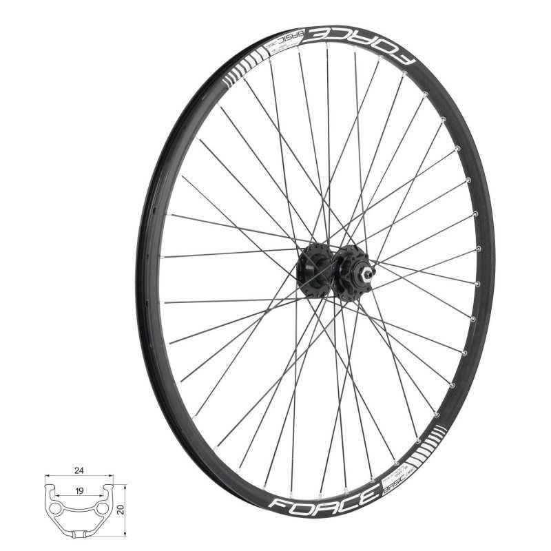 RODA FRENTE FORCE BASIC DISCO 26 CUBO 6B32SH RODA FRENTE FORCE BASIC DISCO 26 CUBO 6B32SH