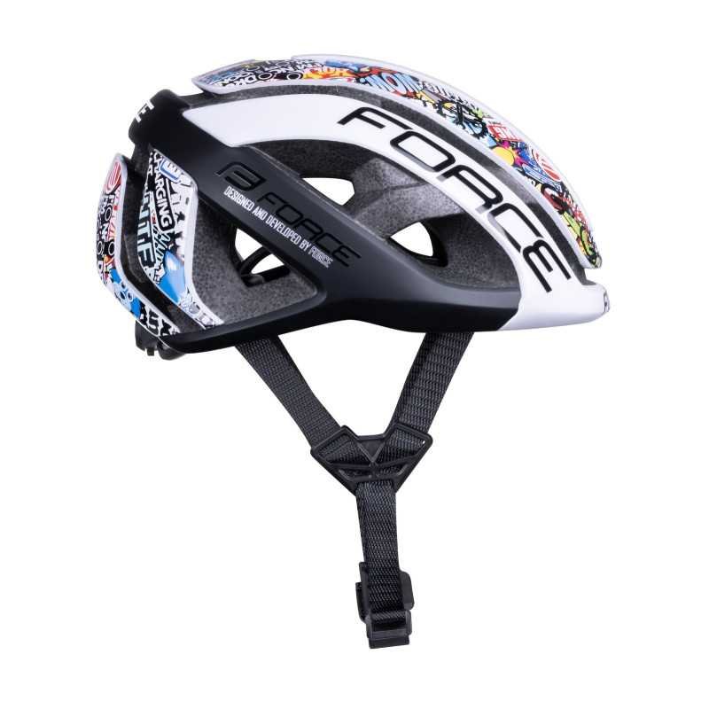 Casco FORCE NEO VIVID BLANCO-NEGRO