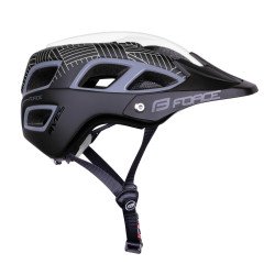 Capacete FORCE AVES MTB BRANCO-PRETO