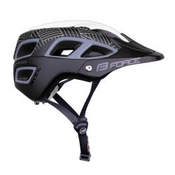 Casque FORCE AVES MTB BLANC-NOIR