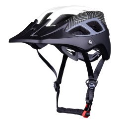 Casco FORCE AVES MTB BLANCO-NEGRO