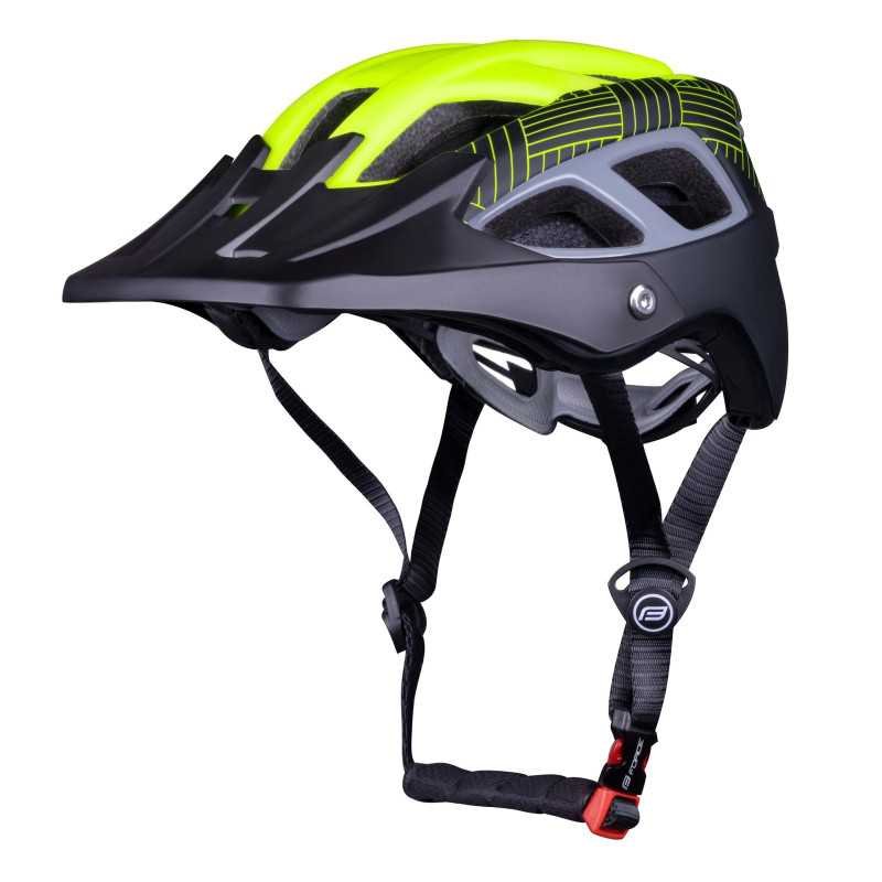 Capacete FORCE AVES MTB PRETO-AMARELO