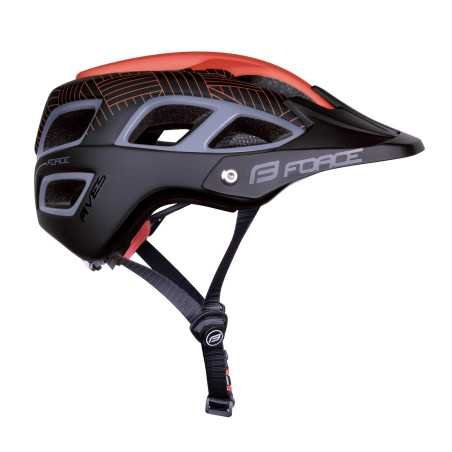 Capacete FORCE AVES MTB VERMELHO-PRETO