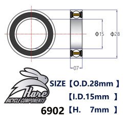 6902 Ceramic HARE Bearing 096