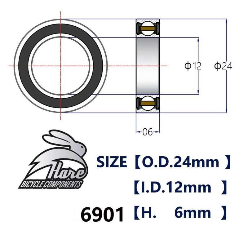 6901 Ceramic HARE Bearing