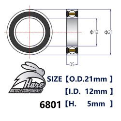 6801 Cerâmico HARE Rolamento