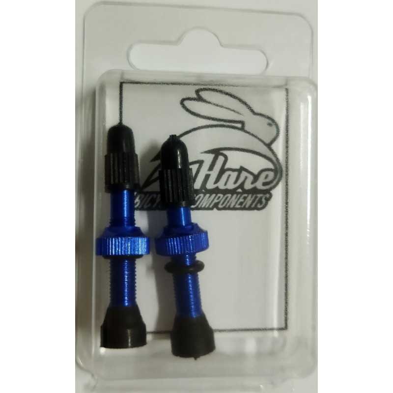 Válvula Tubeless 34mm (pair) Hare Bicycle Components AZUL