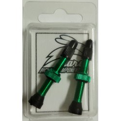 Valve Tubeless 34mm (pair) Hare Bicycle Components GREEN