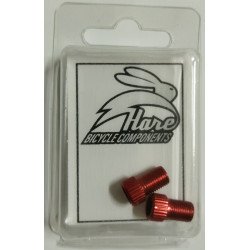 Soupape Adaptateur (2 unités) Hare Bicycle Components ROUGE