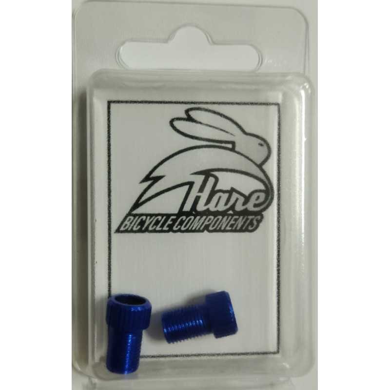 Soupape Adaptateur (2 unités) Hare Bicycle Components BLEU Soupape Adaptateur (2 unités) Hare Bicycle Components BLEU