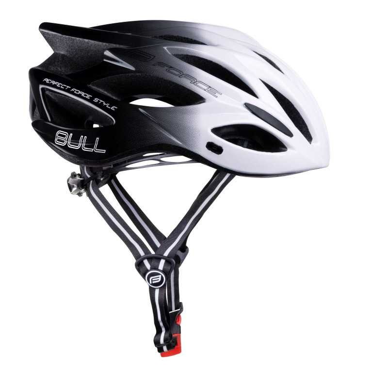 Capacete FORCE BULL HUE BRANCO-PRETO Capacete FORCE BULL HUE BRANCO-PRETO