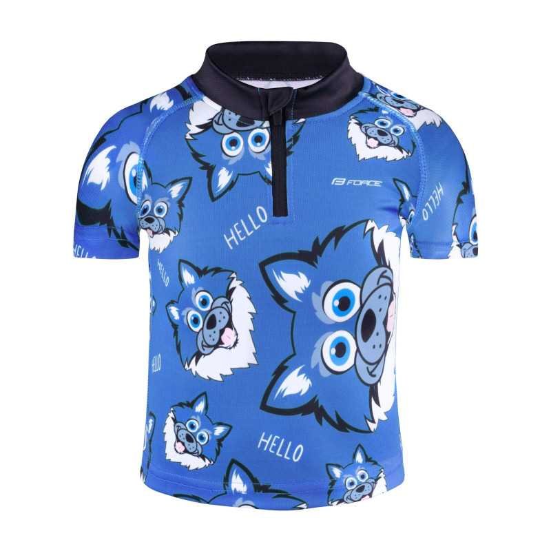 Maillot FORCE WOLFIE KID enfant BLEU Maillot FORCE WOLFIE KID enfant BLEU