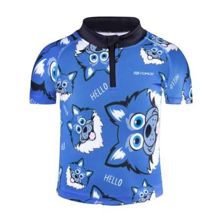 Maillot FORCE WOLFIE KID enfant BLEU