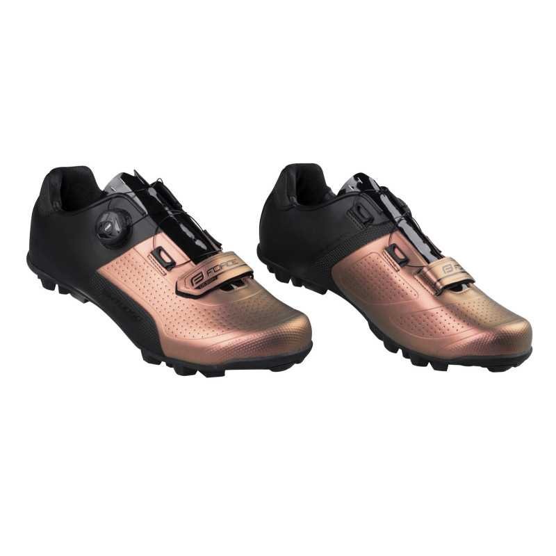 Des chaussures FORCE Virtuoso Gravel NOIR-BRONZE Des chaussures FORCE Virtuoso Gravel NOIR-BRONZE